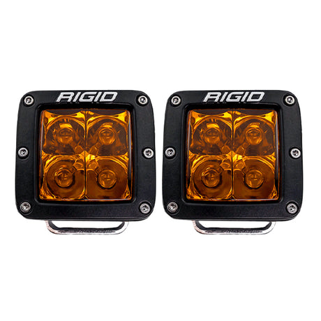 Rigid Industries D-Series Spot w/ Amber PRO Lens (Pair) Rigid Industries Light Bars & Cubes  AXOPROS