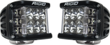 Rigid Industries D-SS - Driving - Set of 2 - Black Housing Rigid Industries Light Bars & Cubes  AXOPROS