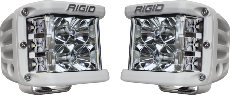 Rigid Industries D-SS - Flood - Set of 2 - White Housing Rigid Industries Light Bars & Cubes  AXOPROS