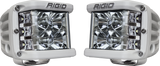 Rigid Industries D-SS - Flood - Set of 2 - White Housing Rigid Industries Light Bars & Cubes  AXOPROS