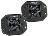 Rigid Industries D2 - Midnight Edition Flush Mount Spot Lights Rigid Industries Light Bars & Cubes  AXOPROS