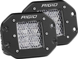 Rigid Industries Dually - Flush Mount - 60 Deg. Lens - Set of 2 Rigid Industries Light Bars & Cubes  AXOPROS