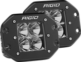 Rigid Industries Dually - Flush Mount - Flood - Set of 2 Rigid Industries Light Bars & Cubes  AXOPROS