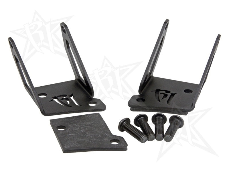 Rigid Industries Jeep JK - A-Pillar Mount Kit - Mounts set of Dually/D2 Rigid Industries Light Mounts  AXOPROS