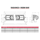 Rigid Industries Radiance+ 40in. RGBW Light Bar Rigid Industries Light Bars & Cubes  AXOPROS