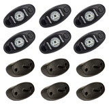Rigid Industries Rock Light Kit- Amber (6 lights) Rigid Industries Sidemarkers & Indicators  AXOPROS