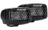 Rigid Industries SR-M Series PRO Midnight Edition - Spot - Diffused - Pair Rigid Industries Light Bars & Cubes  AXOPROS