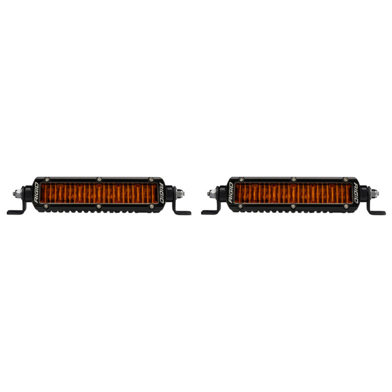 Rigid Industries SR-Series SAE 6in. w/ Amber PRO Lens (Pair) Rigid Industries Light Bars & Cubes  AXOPROS