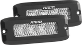 Rigid Industries SRQ - 60 Deg. Lens - White - Flush Mount - Set of 2 Rigid Industries Light Bars & Cubes  AXOPROS
