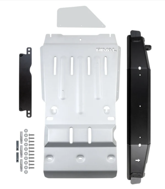 Rival 2016-2023 Toyota Tacoma 3Gen 4WD Aluminum Transmission Transfer Case Skid Plate Rival 4x4 Skid Plates  AXOPROS