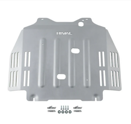 Rival 2021-2025 Toyota Tundra  Aluminum Transmission Catalytic Converter Skid Plate Rival 4x4 Skid Plates  AXOPROS