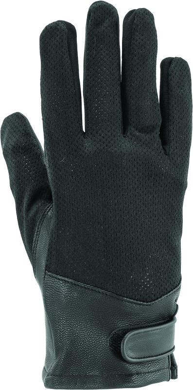 River Road Pecos Leather Mesh Gloves Black - Medium River Road Gloves  AXOPROS