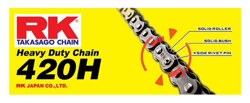 RK Chain 420H-120 - Natural RK Chain Chains  AXOPROS