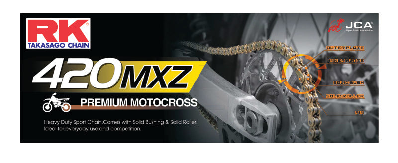 RK Chain 420MXZ-126 - Natural RK Chain Chains  AXOPROS