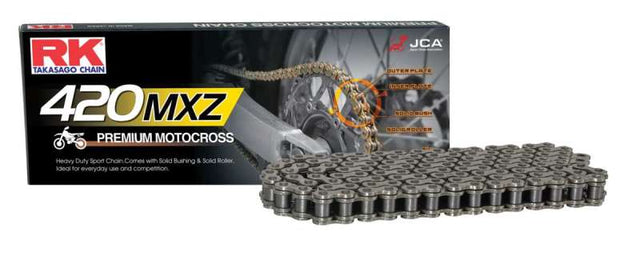 RK Chain 420MXZ-132L - Natural RK Chain Chains  AXOPROS