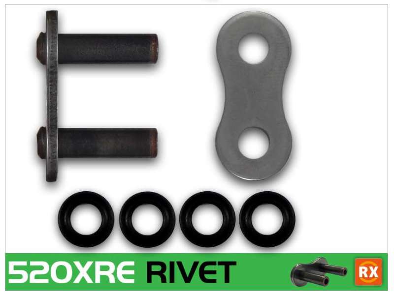 RK Chain 520XRE-RIVET NATURAL RK Chain Chains  AXOPROS
