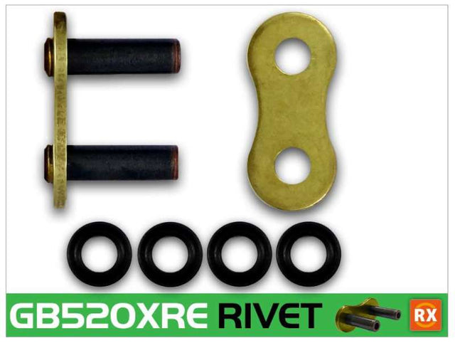 RK Chain 525XRE-RIVET - Natural RK Chain Chains  AXOPROS