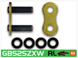 RK Chain 525ZXW Rivet Link - Gold RK Chain Chains  AXOPROS