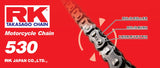 RK Chain 530-120 - Natural RK Chain Chains  AXOPROS