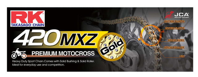 RK Chain GB420MXZ-120 - Gold RK Chain Chains  AXOPROS
