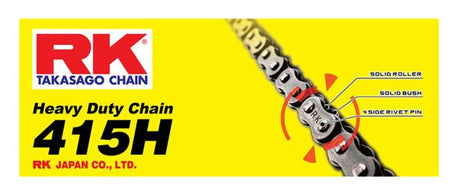 RK Chain RK-M 415H-120L - Natural RK Chain Chains  AXOPROS