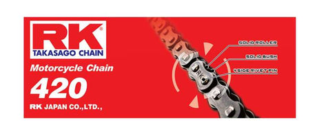 RK Chain RK-M 420-138L - Natural RK Chain Chains  AXOPROS
