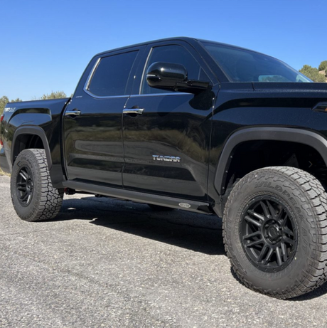 Rock Slide Engineering 22-24 Toyota Tundra Rock Sliders Passenger Side Black Pwdercoat Steel Rock Slide Engineering Steps  AXOPROS