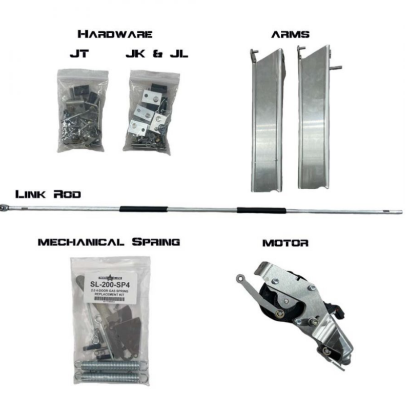 Rock Slide Rebuild Kit for Gen2 Step Sliders - JL 4DR DRVR Rock Slide Engineering Door Panels  AXOPROS
