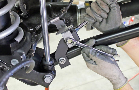 RockJock JL/JT Brake Line Relocation Bracket Kit Front Pair RockJock Brackets  AXOPROS