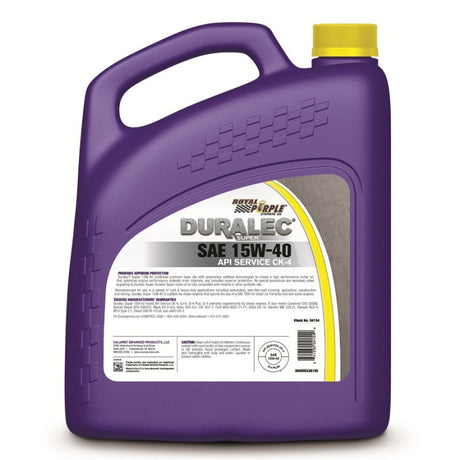 Royal Purple Duralec Super Diesel 15W-40 CK-4 Motor Oil - 1 Gallon Royal Purple Motor Oils  AXOPROS