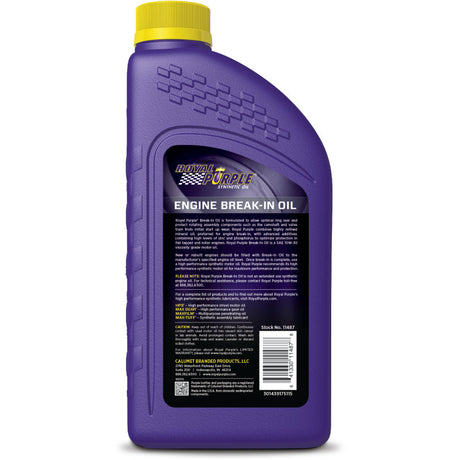 Royal Purple Engine Break-In Oil - 1 Quart Royal Purple Additives  AXOPROS