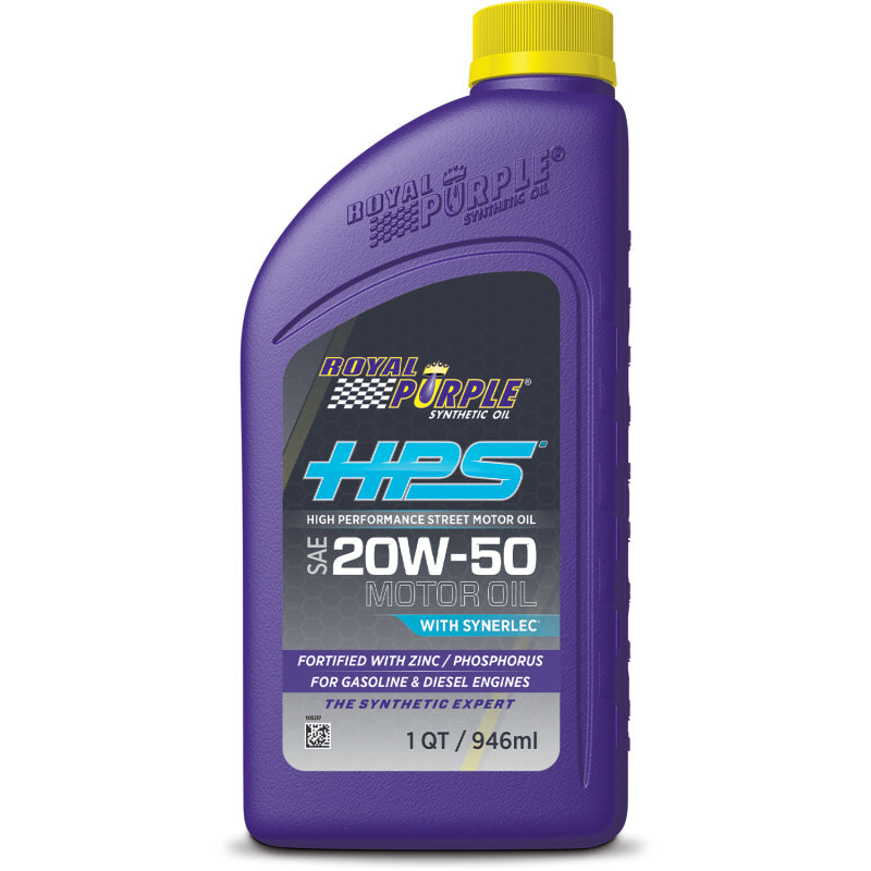 Royal Purple HPS Synthetic High Performance Street 20W-50 Motor Oil - 1 Quart Royal Purple Motor Oils  AXOPROS