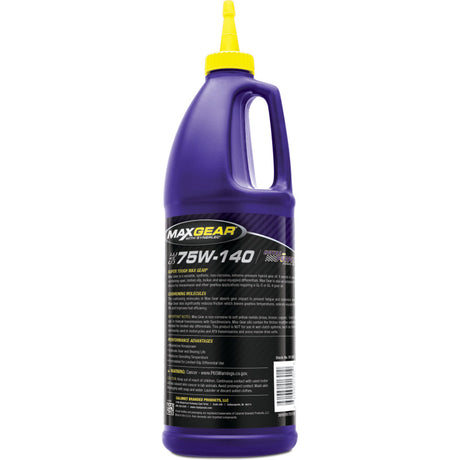 Royal Purple Max Gear Synthetic 75W-140 Gear Oil - 1 Quart Royal Purple Gear Oils  AXOPROS