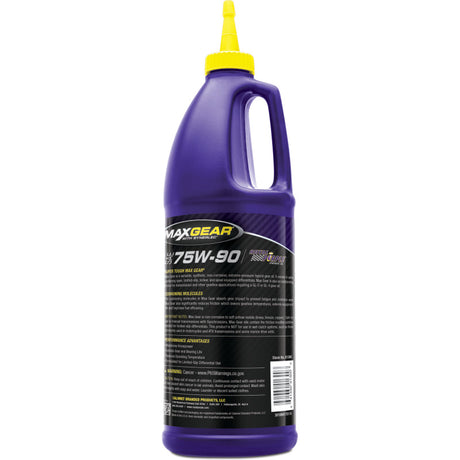Royal Purple Max Gear Synthetic 75W-90 Gear Oil - 1 Quart Royal Purple Gear Oils  AXOPROS