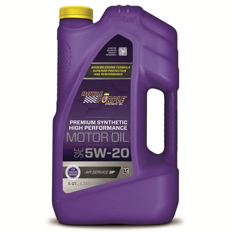 Royal Purple Premium Synthetic High Performance Multi-Grade 5W-20 Motor Oil - 5 Quart Royal Purple Motor Oils  AXOPROS