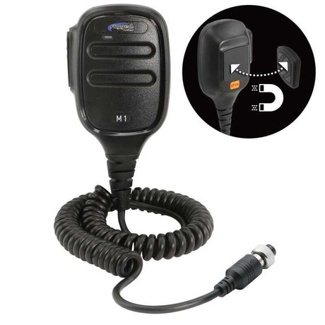Rugged Radios Hand Mic for M1 Mobile Radio with Scosche MagicMount Rugged Radios Radio Communications  AXOPROS