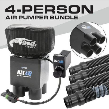 Rugged Radios MAC Air 4-Person Helmet Air Pumper (Bundle) Rugged Radios Radio Communications  AXOPROS