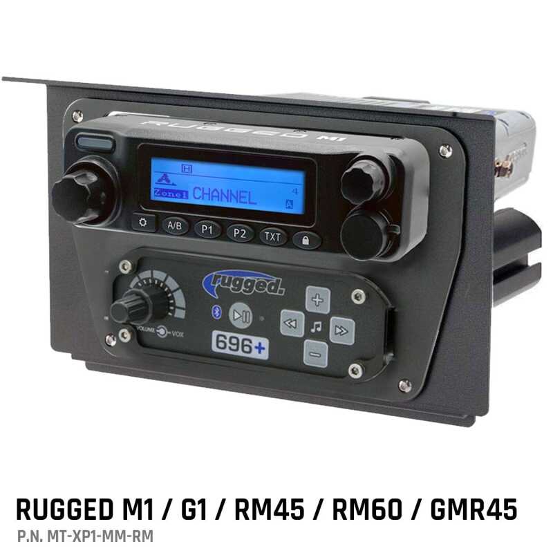 Rugged Radios Polaris XP1 Mount Kit - M1 / G1 / RM60 / GMR45 - M1/G1/RM45/RM60/GMR45 Rugged Radios Audio  AXOPROS