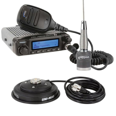 Rugged Radios Radio Kit - Rugged M1 RACE SERIES Waterproof Mobile with Antenna - Digital and Analog Rugged Radios Audio  AXOPROS