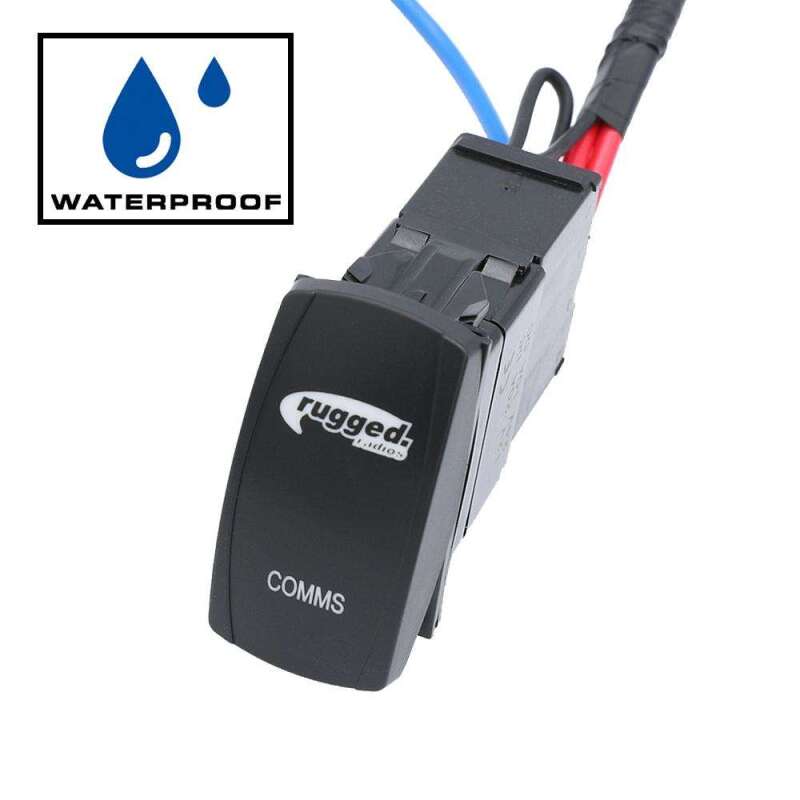 Rugged Radios Rocker Power Switch for Waterproof Mobile Radios and Rugged Intercoms Rugged Radios Audio  AXOPROS