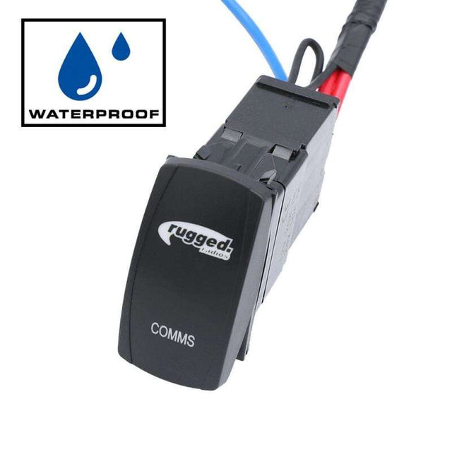 Rugged Radios Rocker Power Switch for Waterproof Mobile Radios and Rugged Intercoms Rugged Radios Audio  AXOPROS