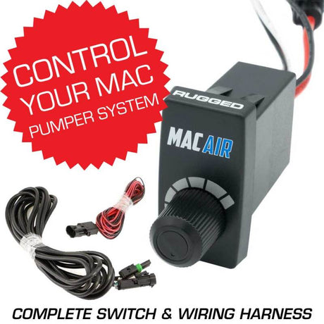 Rugged Radios Rocker Switch VSC for MAC Helmet Air Pumper - Complete Switch & Wiring Harness Rugged Radios Audio  AXOPROS