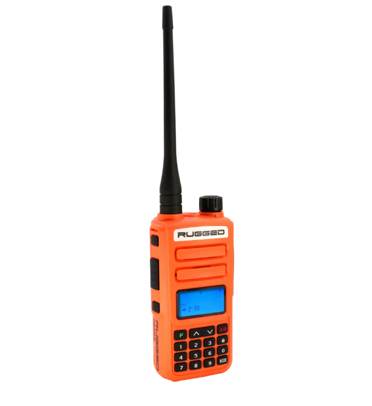 Rugged Radios Rugged GMR2 PLUS - GMRS / FRS Two Way Handheld Radio Safety Orange Rugged Radios Radio Communications  AXOPROS