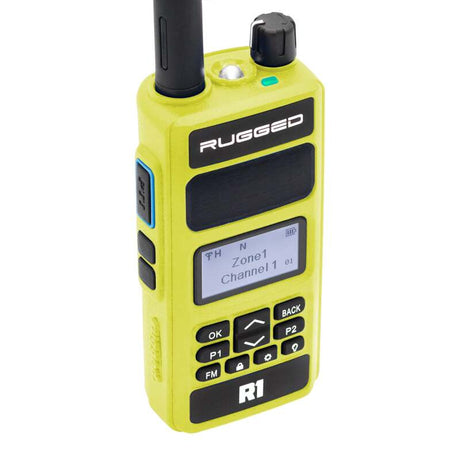 Rugged Radios Rugged R1 - Business Band Two Way Handheld Radio - Digital and Analog Safety Yellow Rugged Radios Radio Communications  AXOPROS