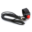 Rugged Radios Velcro Mount Steering Wheel Push to Talk (PTT) with Coil Cord for Car Harnesses - AXOPROS