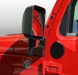 Rugged Ridge 07-18 Jeep Wrangler JK Black Mirror Filler Plates Rugged Ridge Doors  AXOPROS