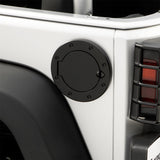 Rugged Ridge 07-18 Jeep Wrangler JK Black Non-Locking Gas Cap Door Rugged Ridge Fuel Caps  AXOPROS