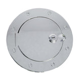 Rugged Ridge 07-18 Jeep Wrangler JK Stainless Steel Locking Gas Cap Door Rugged Ridge Fuel Caps  AXOPROS