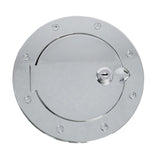 Rugged Ridge 07-18 Jeep Wrangler JK Stainless Steel Locking Gas Cap Door Rugged Ridge Fuel Caps  AXOPROS
