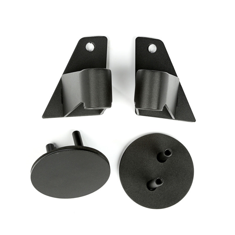 Rugged Ridge 07-18 Jeep Wrangler JK Textured Black Mirror Relocation Brackets Rugged Ridge Exterior Trim  AXOPROS